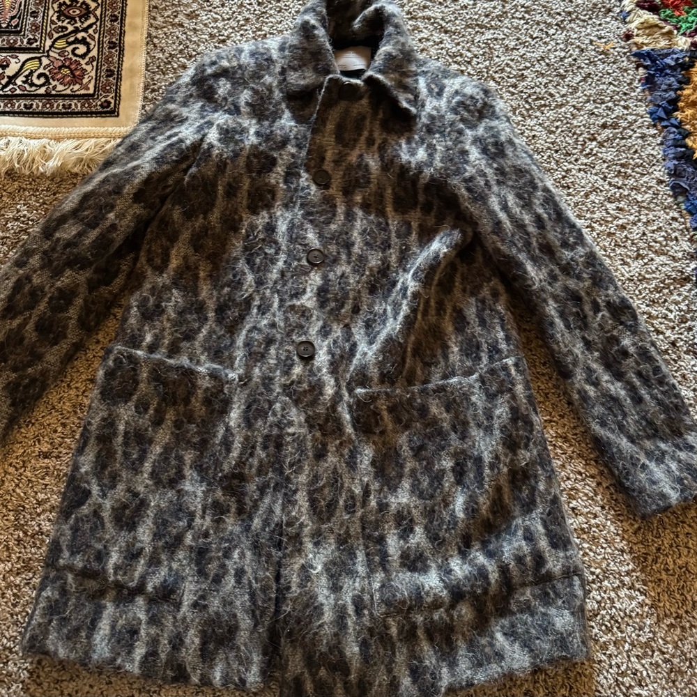 Zara Leopard Print Fur Coat